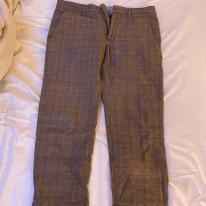 Plaid dress pants